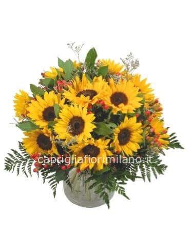 Bouquet di 10 girasoli